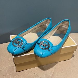 Michael Kors Fulton Moc in Aquamarine Flats
